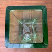 Brutalist glass block vase from the mid-century space age, 1960s