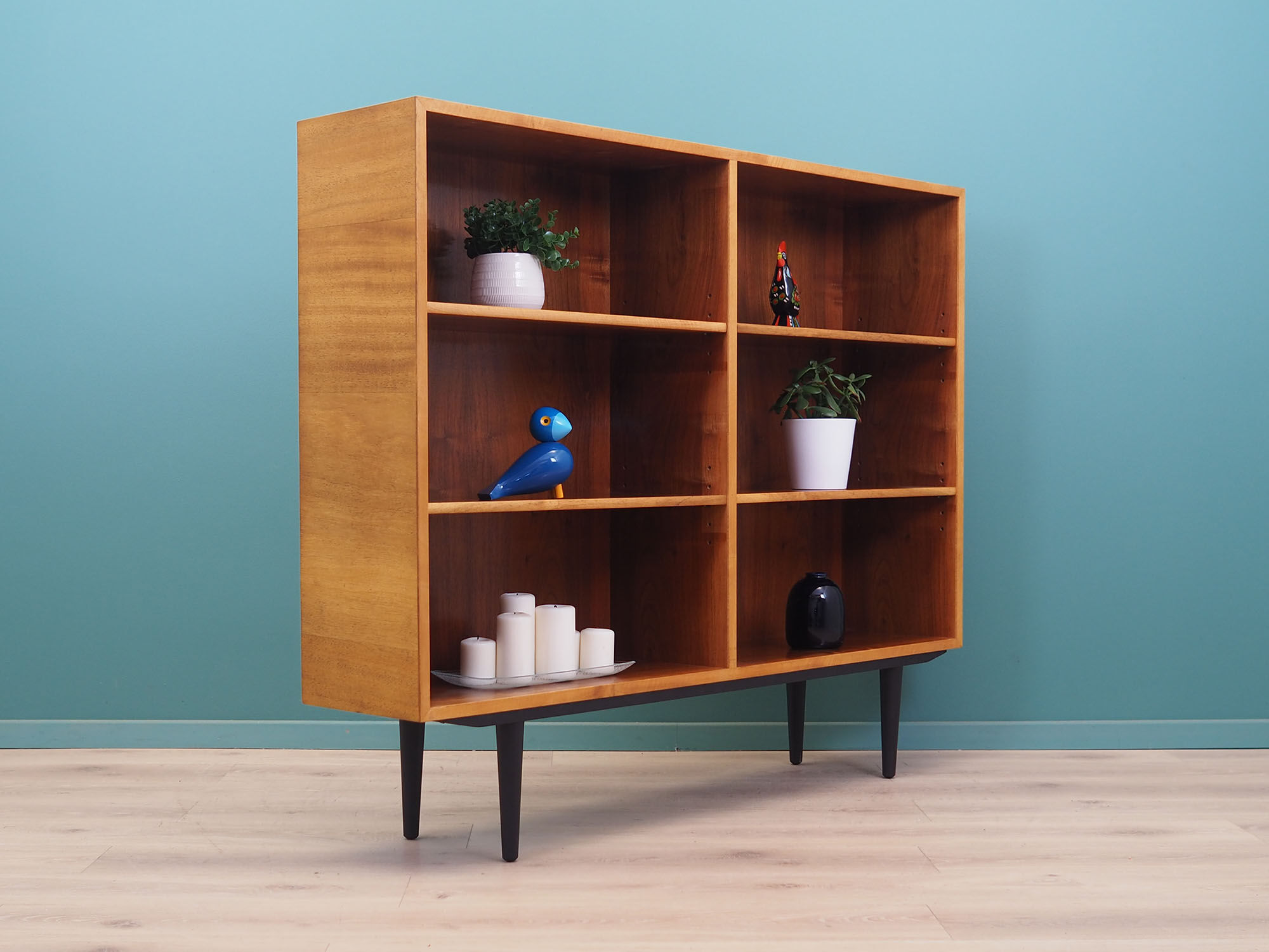 Acacia bookcase, Danish design, 60s, production: Denmark