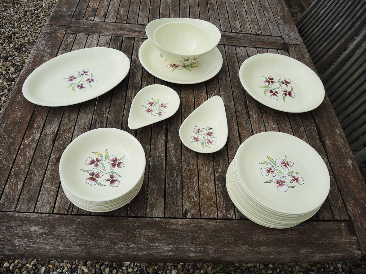 Antique Salins Dinnerware Set - Edith 30 Pieces