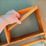 Wooden shelf with unroller wipes everything