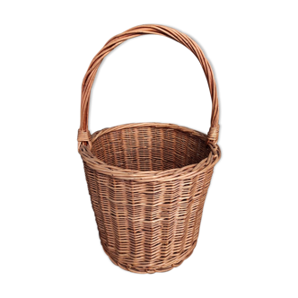 Panier cylindrique vintage français