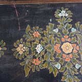 Old trunk chest lacquered Indian lacquered wood