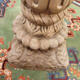 Solid carved teak sculpted harness