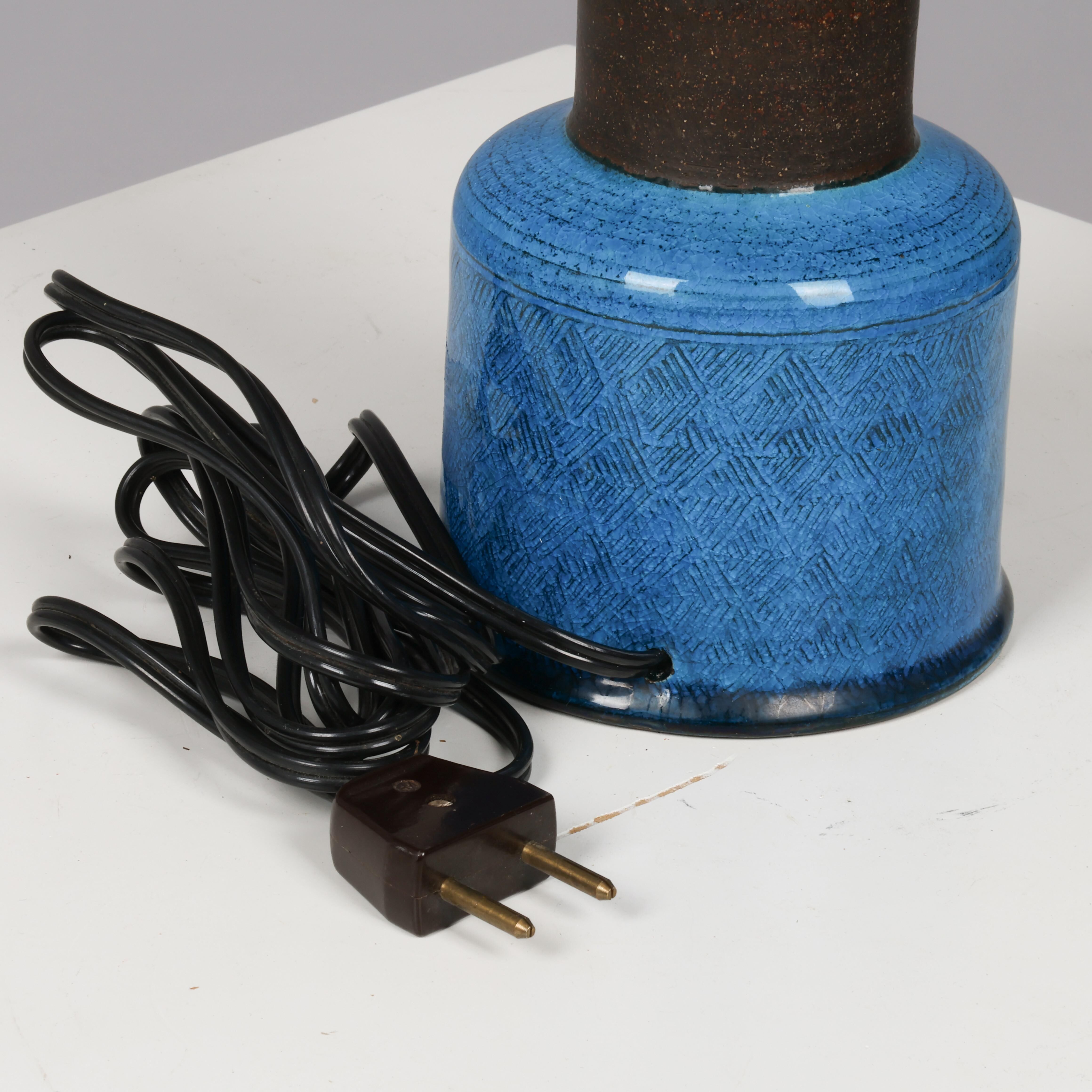 Nils Kahler table lamp in ceramic by Herman A. Kähler, Denmark, 1960 signed.