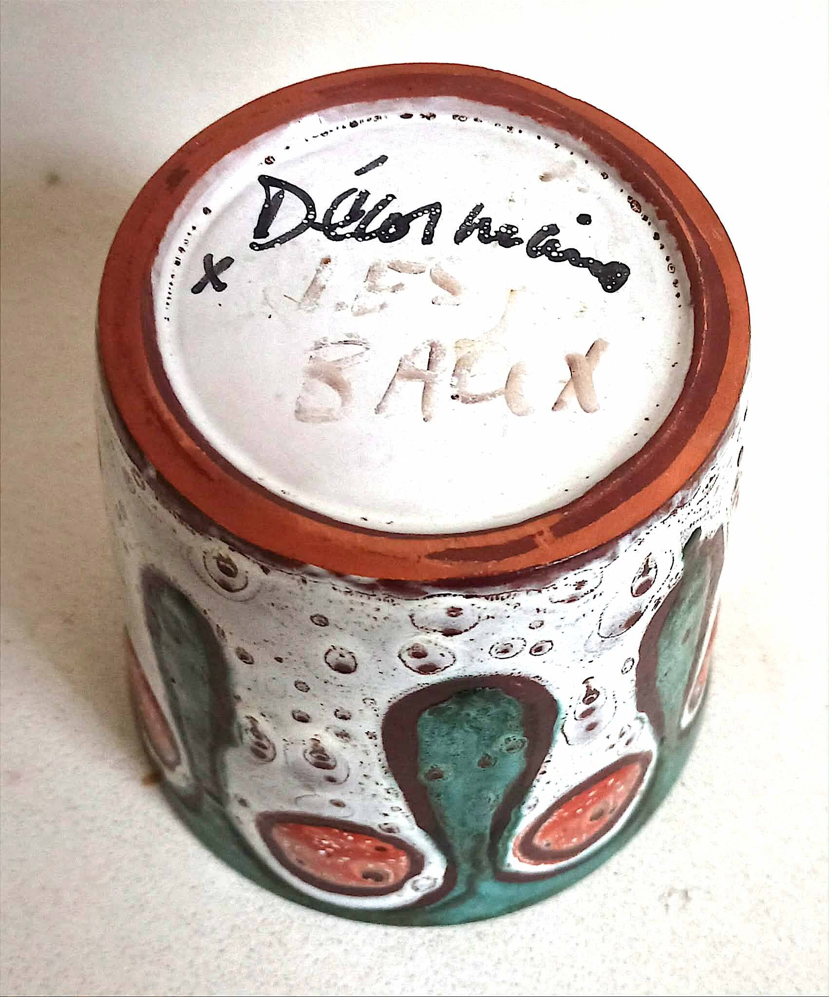 Pot ou cache-pot céramique Vallauris Années 70 Hauteur 14,2 cm