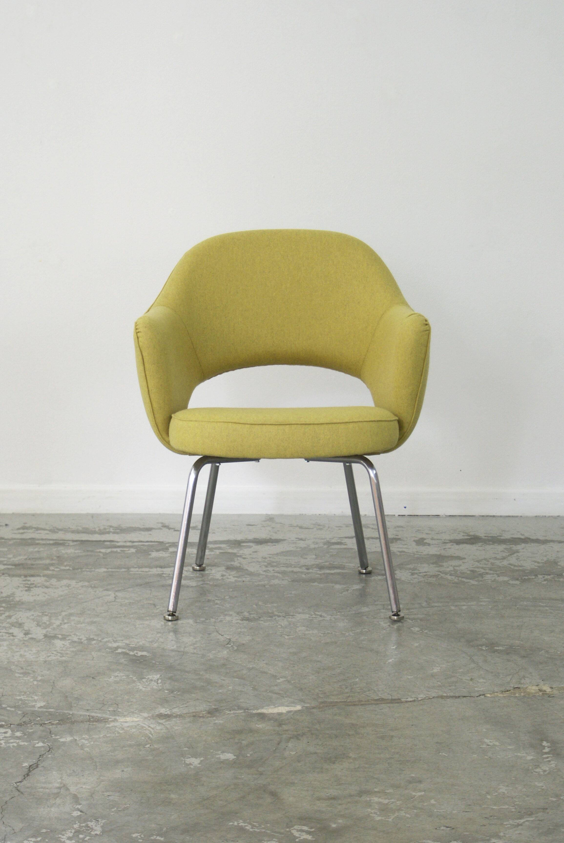 Eero Saarinen fabric armchairs