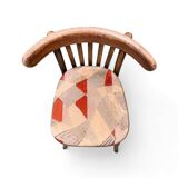 2 bistro chairs with velvet cushions