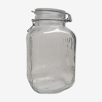 Vintage rumtopf glass jar