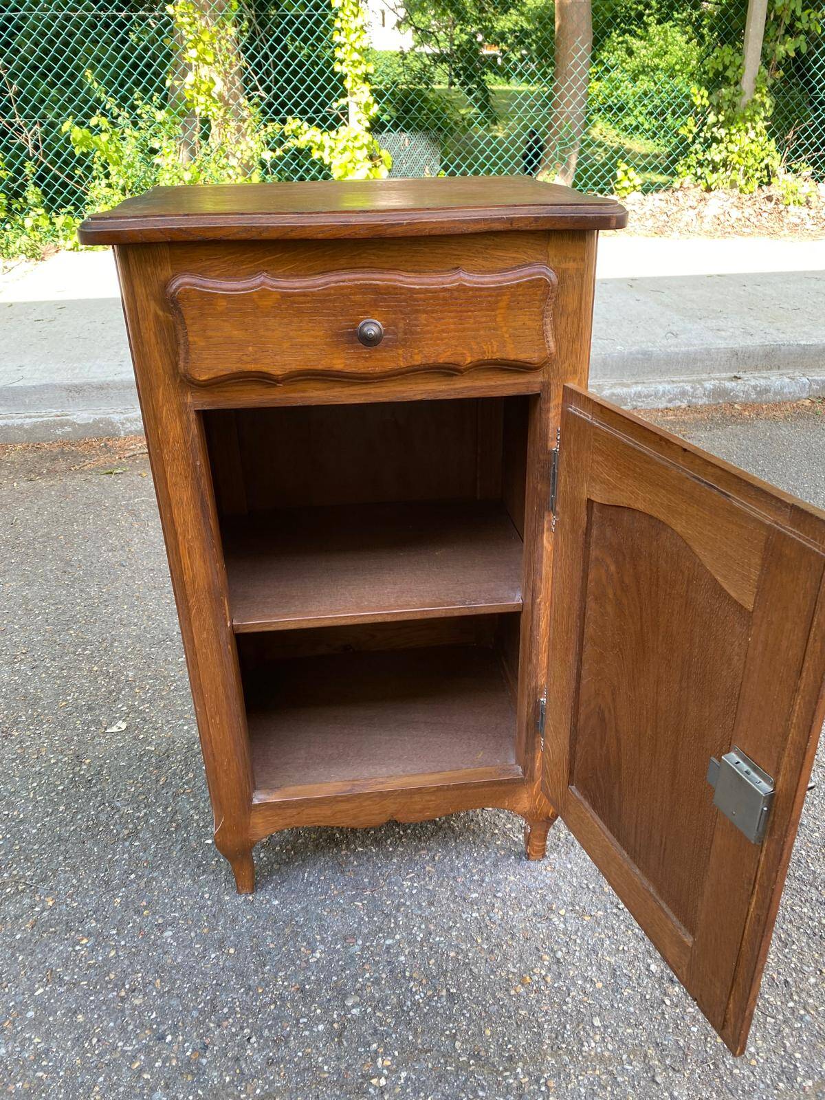 Commode confiturier table de chevet louis XV en bois
