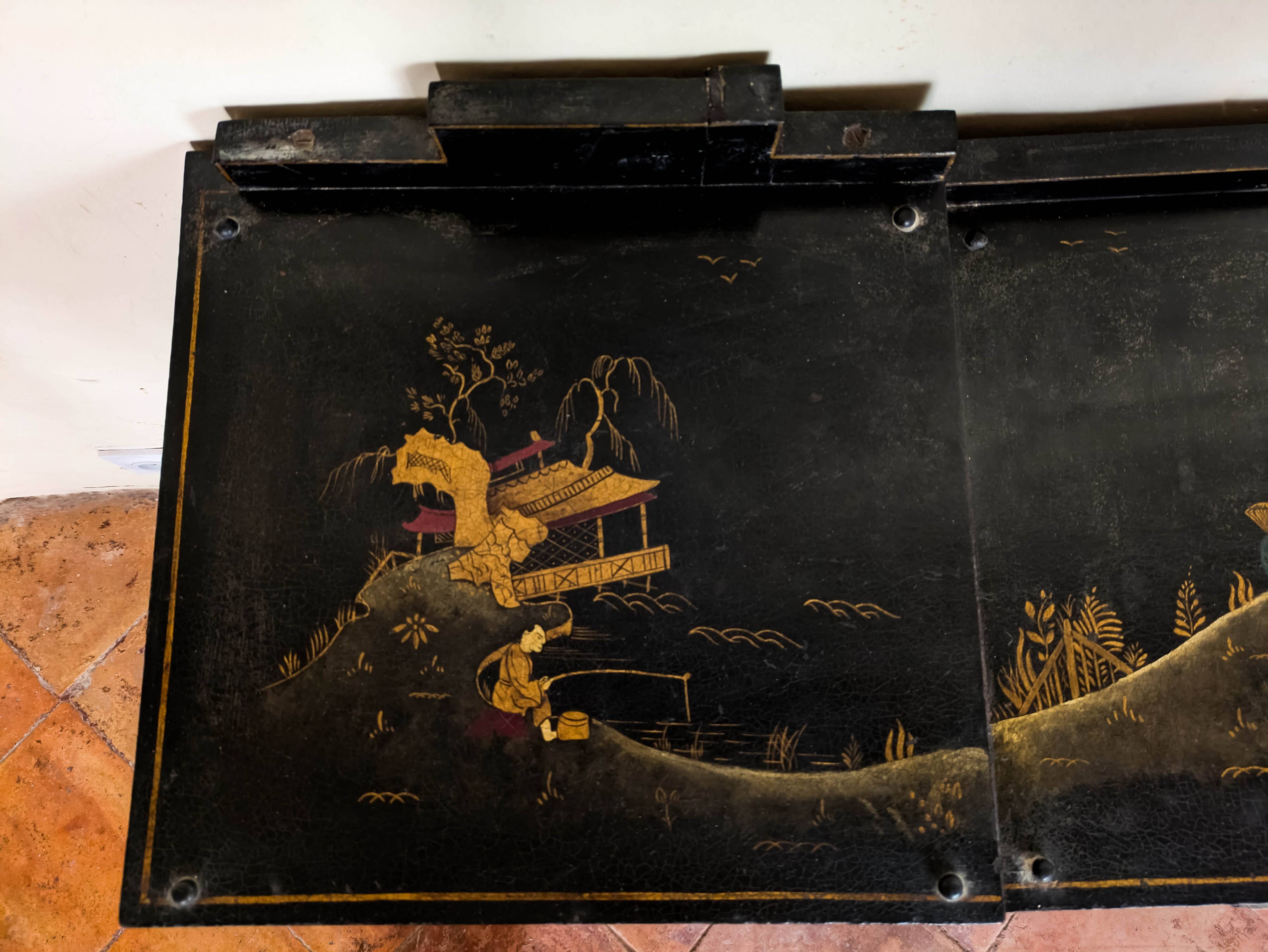 Small Chinese lacquer desk