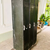 Vestiaire industriel, armoire métallique 3 portes