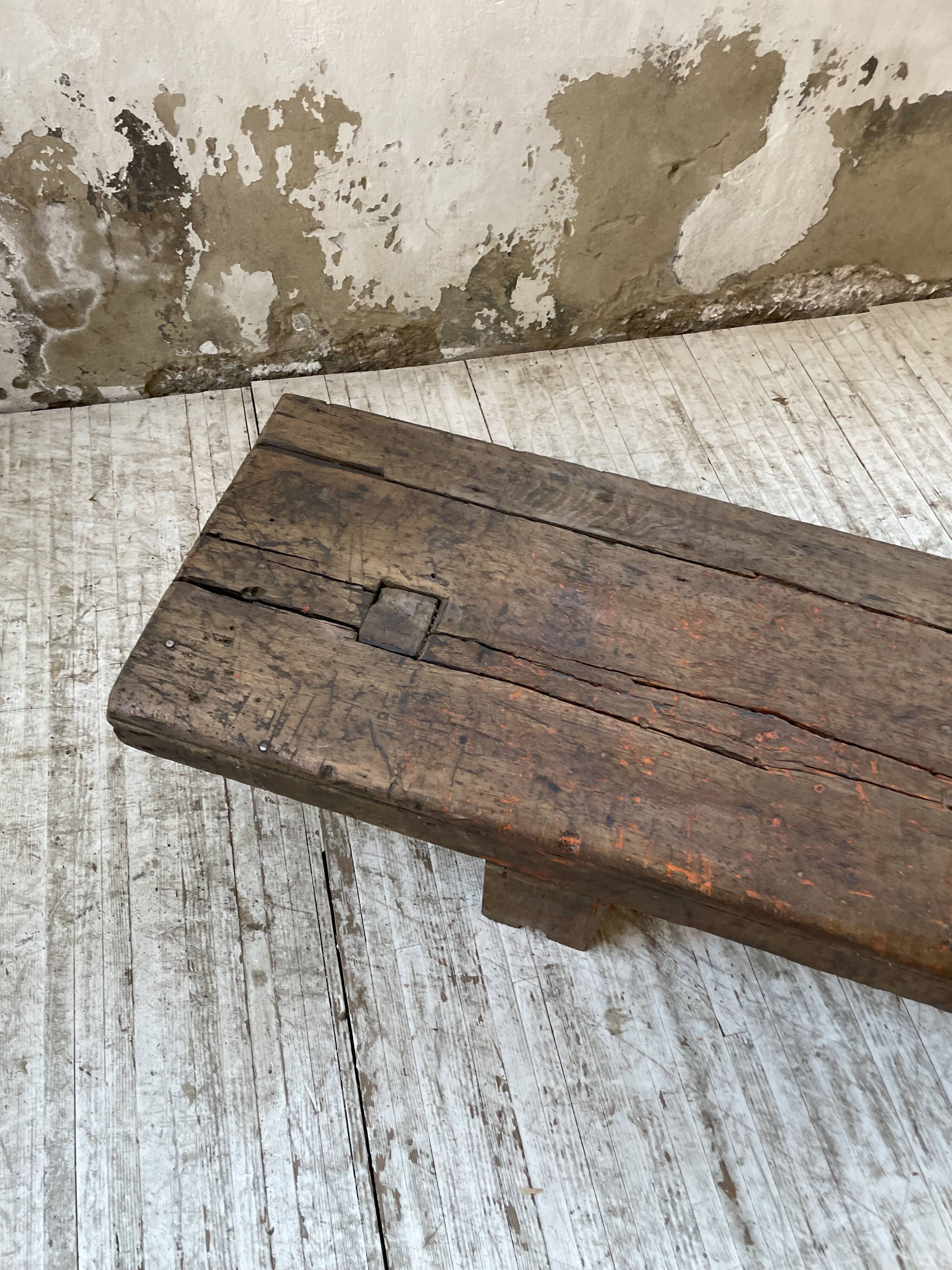 Workbench bench coffee table solid oak XXL