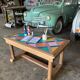 Colourful coffee table