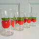 4 glasses Henkel apples