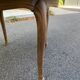 Louis XV round dining table renovated in raw wood 210cm