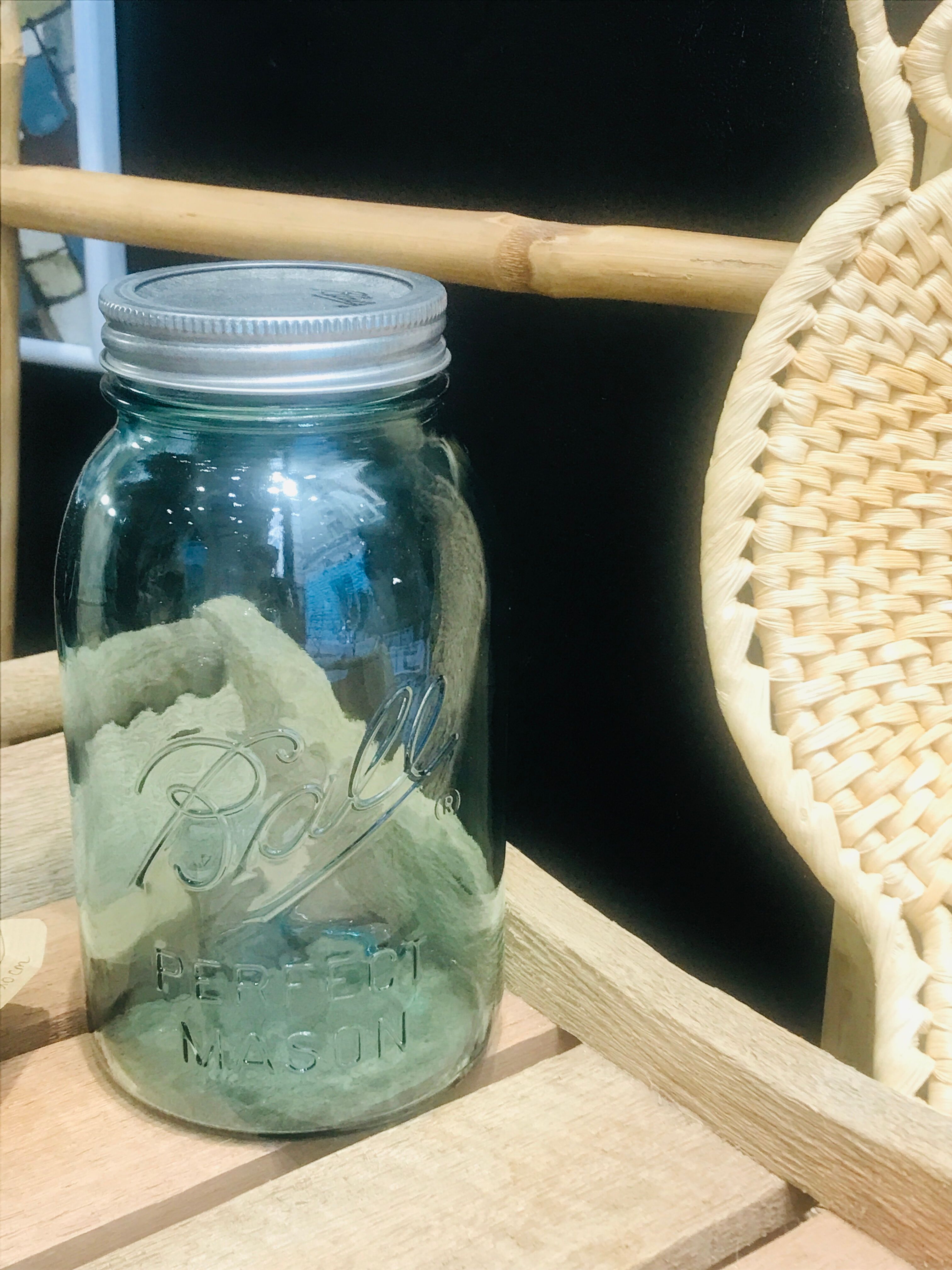 Bocal Mason Ball Jar bleu USA