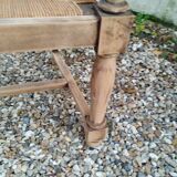 Paire de fauteuils anciens vintage en bois