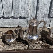 Service à thé et à café métal argenté