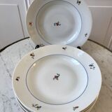 Set of 6 hollow plates Made in France registered model "Czechs" years 50-60