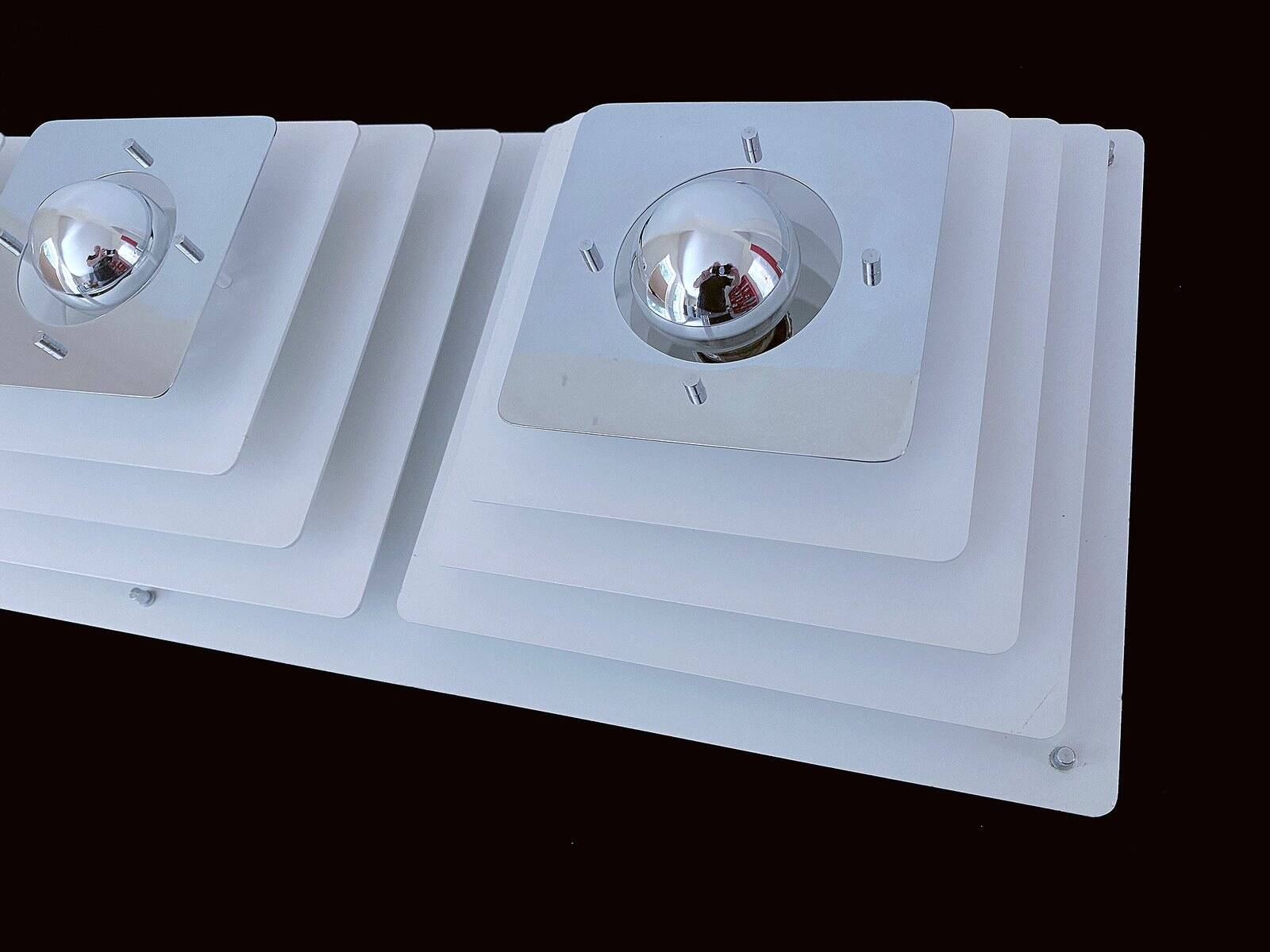 Large Space Age wall light, 1970s