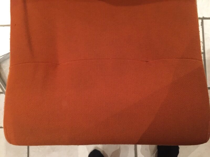 Pair of desk chairs vintage orange