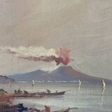 Huile sur bois, années 60 sur chevalet