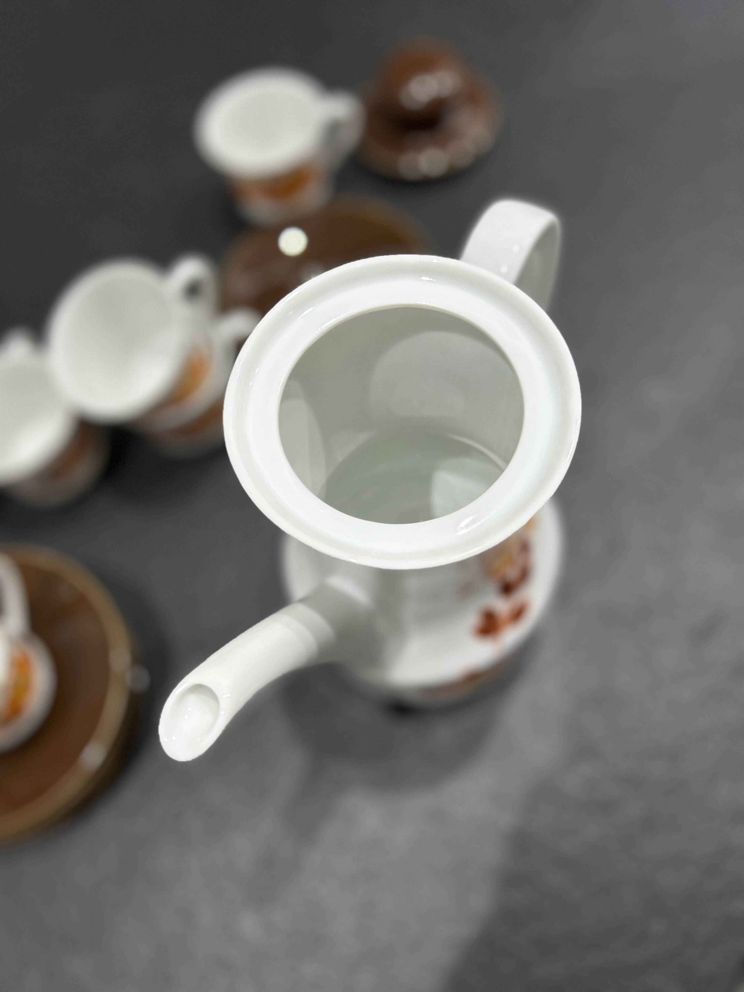 Service à café ou thé en porcelaine Seltmann Weiden K W.Germany Bavaria - années 70 Vintage