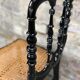 Children's chair Napoleon III period in blackened and canned wood