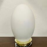 EGG Lamp 1960 in glass in Murano Opalino