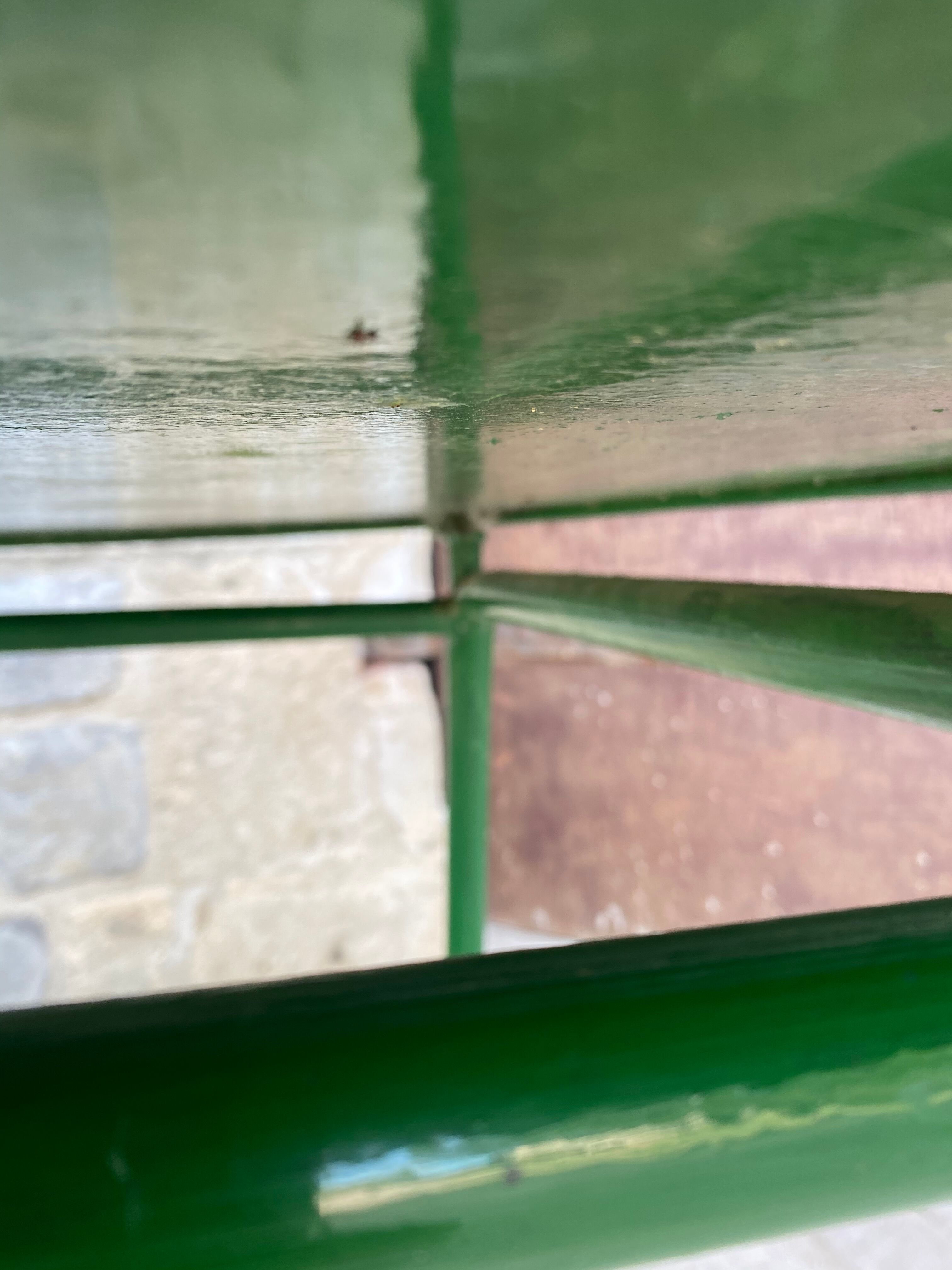 Garden metal round table 1960