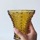 Old amber glass vase