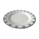 Plat Terre de Fer modèle Rotterdam, décor bleu
