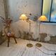 Pair of SCE floor lamps articulated brass 70s