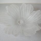 Large lampshade suspension large glass flower 37 cm chandelier lighting