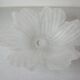 Large lampshade suspension large glass flower 37 cm chandelier lighting