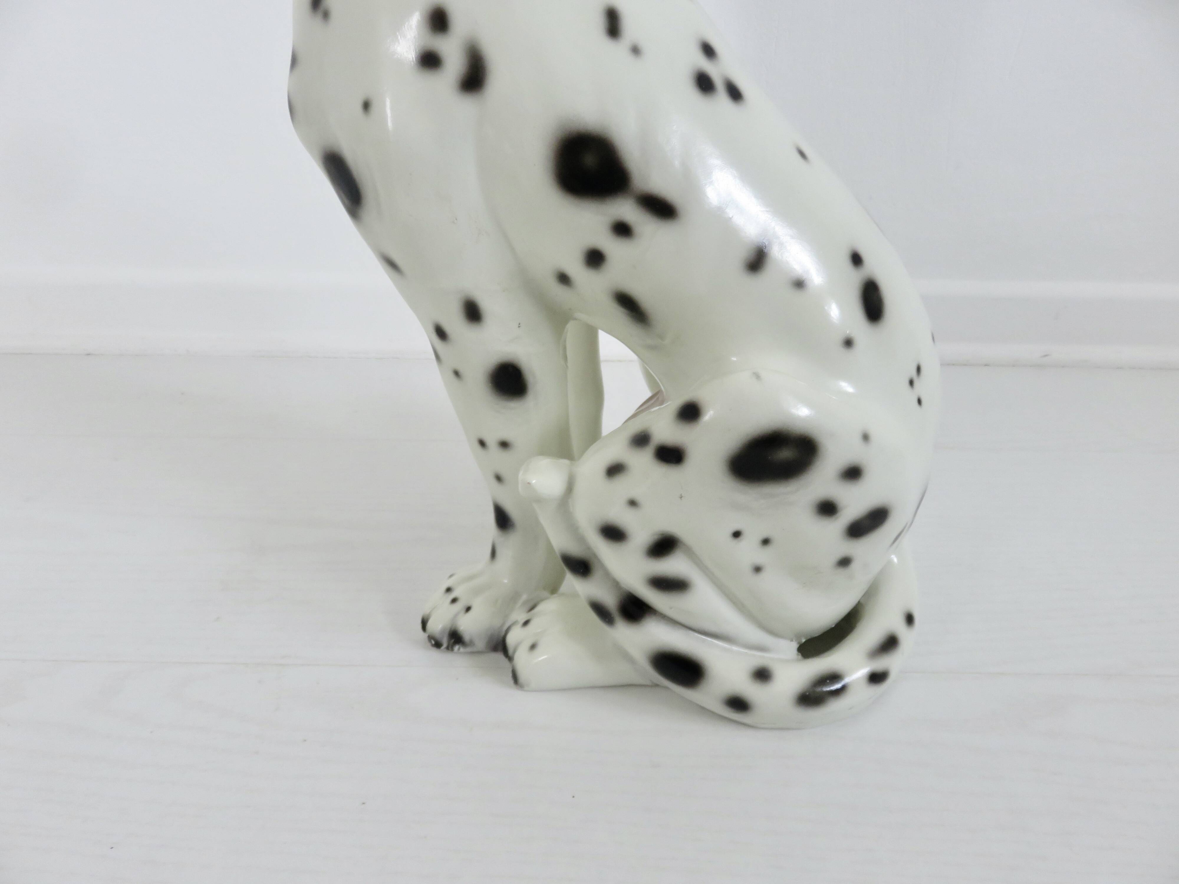 Very large ceramic Dalmatian, Italy, 1960-1970, 43cm