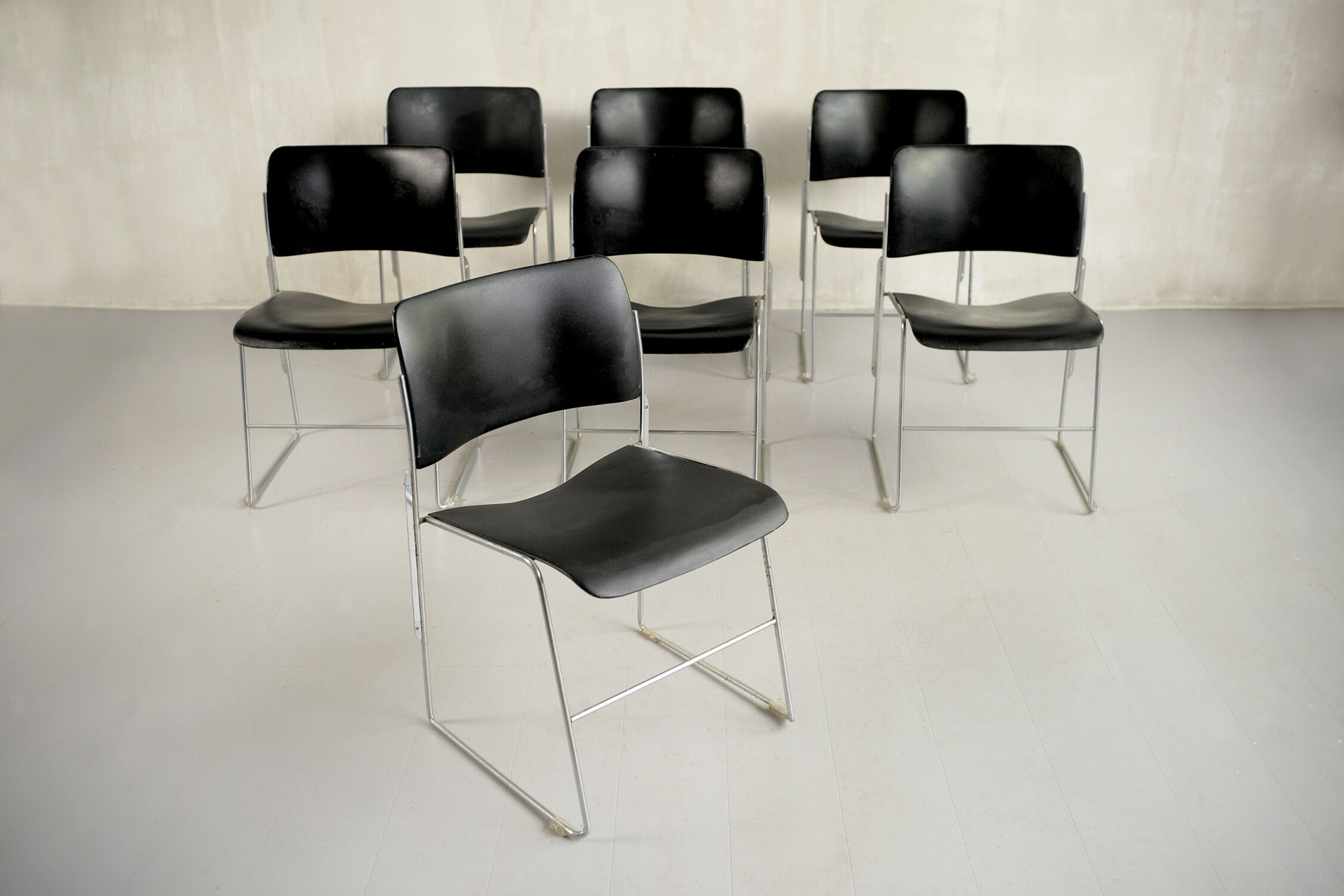 David Rowland, GF 40/4 Stackable Chairs Series, 1970