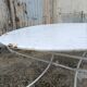 Garden furniture wrought iron old vintage xxeme