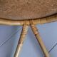 Extra roundtable in vintage rattan 50s