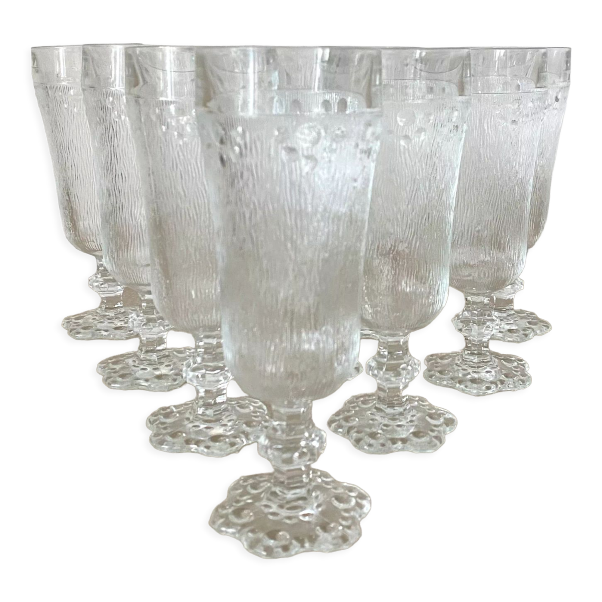 Vintage champagne flutes