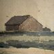 Old painting, rural landscape signed and dated.