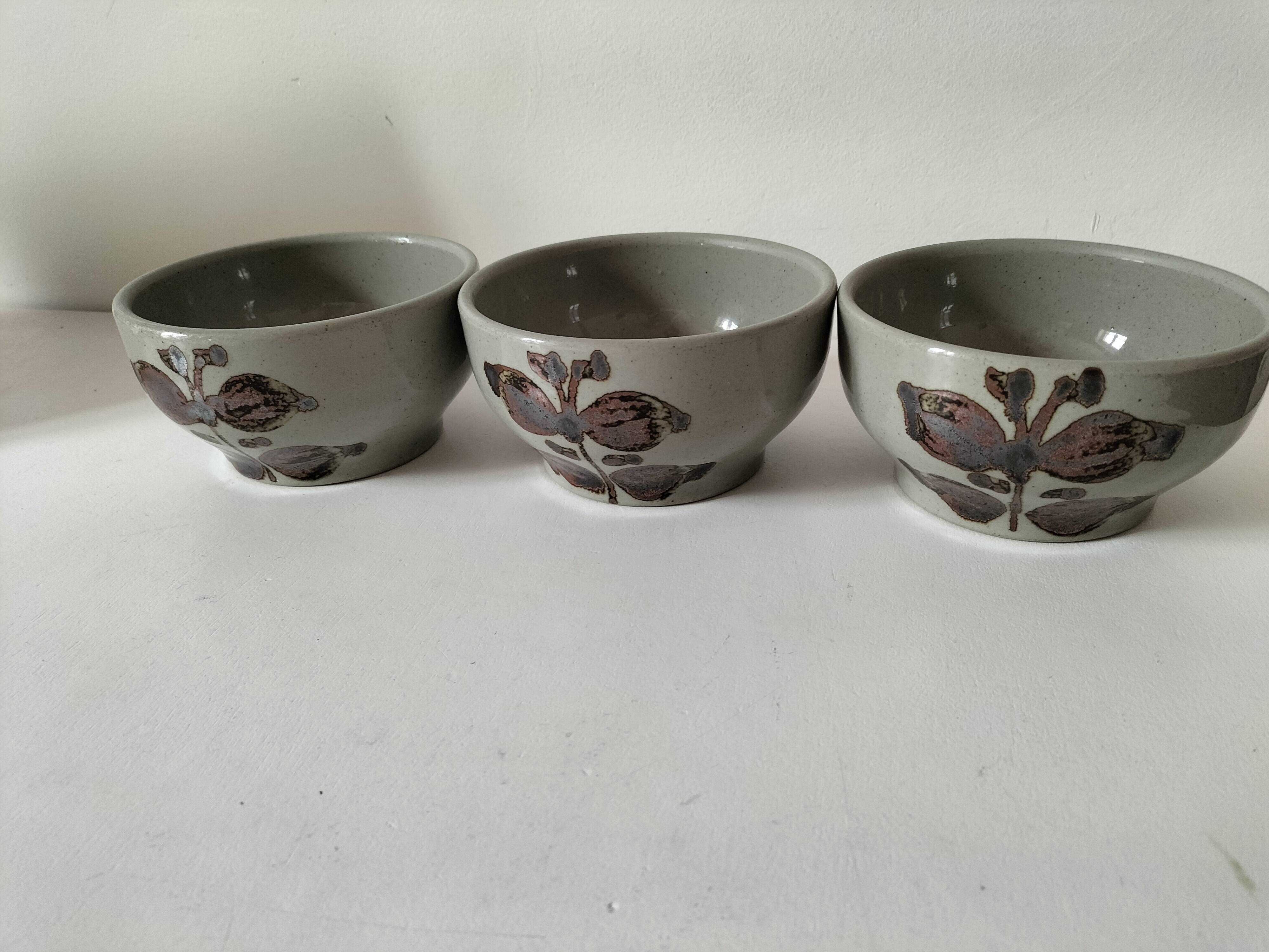 Trio bowls Grès de l'Arnon