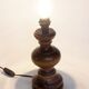 Turned wooden lamp base