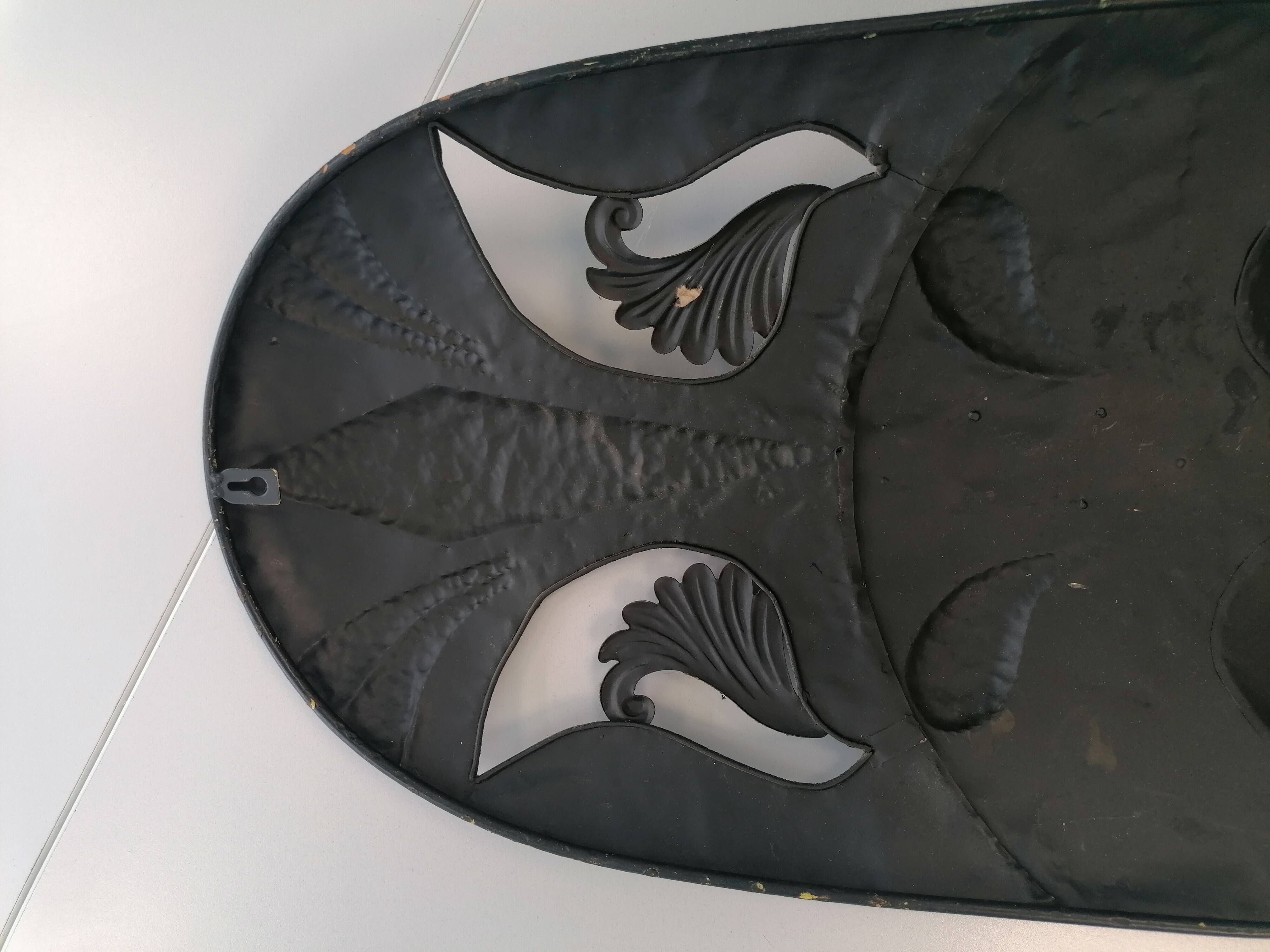 Decorative sculpted metal wall mask – 70 cm × 33 cm