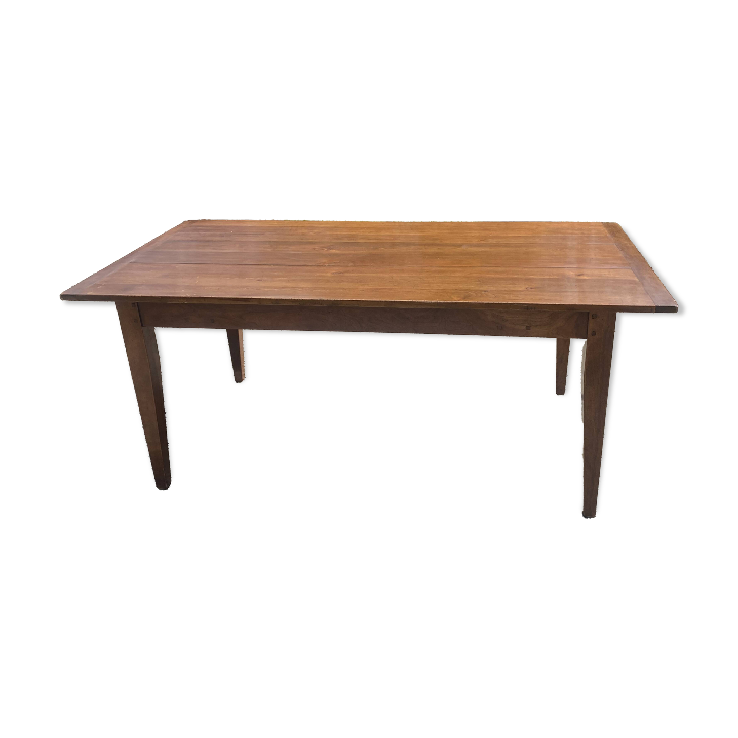 Antique cherry farmhouse table with extensions