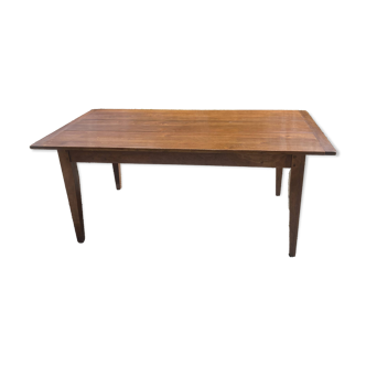Antique cherry farmhouse table with extensions