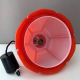 Pendant lamp Glashütte Limburg orange, Mid Century