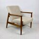 Beige Boucle armchair GFM-64 attributed to Edmund Homa, 1970s