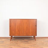 Mid-Century Danish Teak Tambour Doors Sideboard, 1960s.