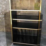 Hi Fi glass and plexiglass cabinet 1970